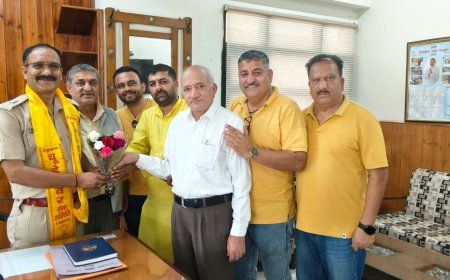 सोलन ज्वाइन करने पर एडिशनल एसपी का किया स्वागत