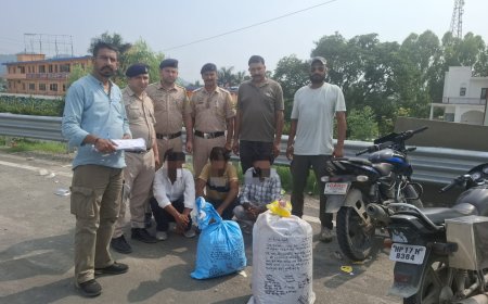 पांवटा साहिब में 13.680 किलो चूरा पोस्त बरामद, तीन आरोपी गिरफ्तार