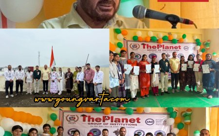 द प्लेनेट ग्रुप ऑफ इंस्टीट्यूशंस, पांवटा साहिब में 80वां स्वतंत्रता दिवस एवं प्रमाण-पत्र व पुरस्कार वितरण समारोह हर्षोल्लास के साथ आयोजित
