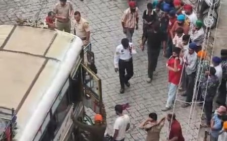 नाहन में HRTC बस और बाइक की टक्कर, 23 वर्षीय युवक की मौत