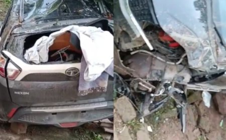 नाहन में देर रात ढांग में गिरी कार, छह सवारों में दो गंभीर घायल