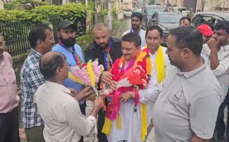 लोजपा के राज्य अध्यक्ष का नाहन में स्वागत, अध्यक्ष बनने के बाद पहली बार हिमाचल पहुंचे नितिन चौहान