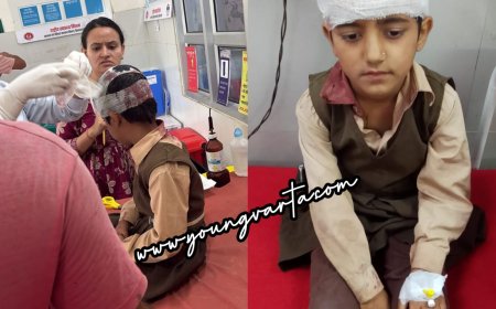 संगड़ाह के लगनू स्कूल की जर्जर छत का टुकड़ा गिरने से छात्रा घायल