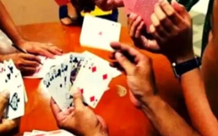 शिलाई में जुआ खेलते छह लोग गिरफ्तार, 4,300 रुपये नकद और ताश के पत्ते बरामद