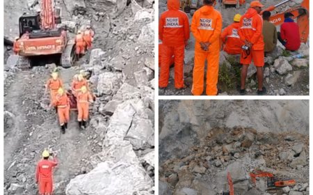 लाइमस्टोन खदान हादसा : NDRF के दिनभर चले रेस्क्यू ऑपरेशन के बाद तीनों शव बरामद , DGMS की टीम करेगी घटनास्थल का निरीक्षण