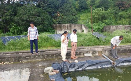 मत्स्य फार्म अलसू में आधारभूत संरचना का अधिकतम एवं वैज्ञानिक उपयोग सुनिश्चित करें- निदेशक