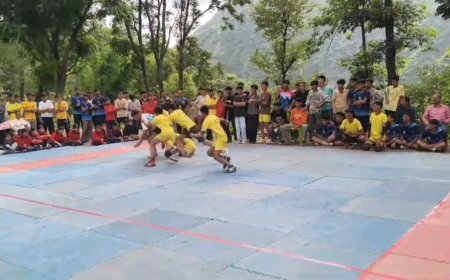 शिक्षा खण्ड संगड़ाह के लाना पालर में जॉन स्तरीय खेलकूद प्रतियोगिता शुरू, अंडर 19 छात्र खेलकूद प्रतियोगिता में 150 छात्र ले रहे हिस्सा
