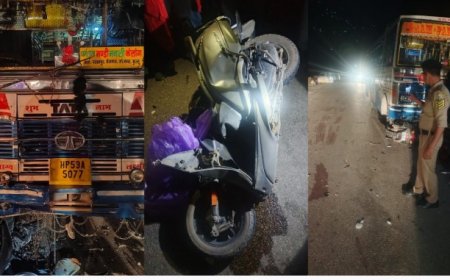 मनाली जाते समय बस से टकराई स्कूटी, युवक-युवती की मौत
