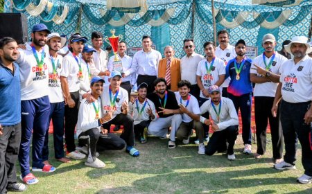 मिंजर क्रिकेट टूर्नामेंट-2026 सम्पन्न, उपायुक्त मुकेश रेपस्वाल ने विजेता टीम को किया सम्मानित
