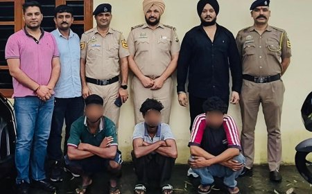 माजरा पुलिस ने चोरी के मामले में तीन आरोपियों को किया गिरफ्तार, बंद घरों को बनाते थे निशाना
