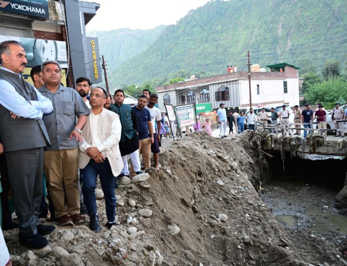 ठाकुर सुखविन्द्र सिंह सुक्खू ने चंबा के आपदा प्रभावित क्षेत्रों का किया दौरा