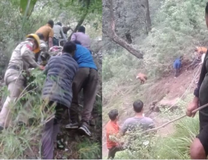 चंबा में 250 मीटर गहरी खाई में गिरी कार, दो युवकों की मौके पर मौत