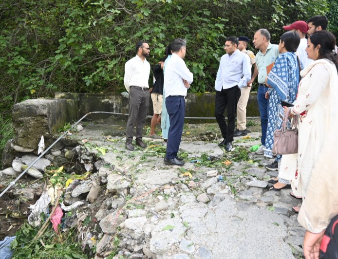 उपायुक्त ने पक्काटाला- बालू संपर्क मार्ग के क्षतिग्रस्त हिस्से का किया निरीक्षण, संबंधित अधिकारियों को दिए आवश्यक निर्देश 