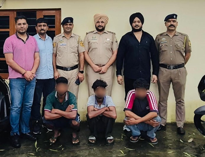 माजरा पुलिस ने चोरी के मामले में तीन आरोपियों को किया गिरफ्तार, बंद घरों को बनाते थे निशाना