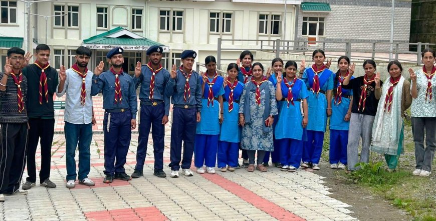 डिग्री कॉलेज चायल-कोटी में उत्साहपूर्वक मनाया गया स्काउट स्कार्फ डे