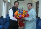 नितिन गडकरी से मिले मुकेश अग्निहोत्री, टैक्सी से लेकर सड़क परियोजनाओं तक कई मुद्दों पर चर्चा