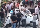 अनियंत्रित होकर खाई में गिरी ऑल्टो कार, उड़े परखच्चे; चालक की मौके पर मौत