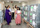 मुख्य निर्वाचन अधिकारी नंदिता दास गुप्ता ने नाहन स्थित जिला ईवीएम/वीवीपैट वेयरहाउस का किया त्रैमासिक निरीक्षण