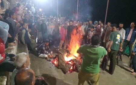 डोलना में धूमधाम से मनाई गुगाल , जलते अंगारों पर नृत्य कर भक्तों ने लिया गोगा पीर महाराज की आशीर्वाद