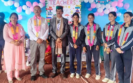 चियोग स्कूल की छात्राओं ने कबड्डी और ठोडा में जीती ट्रॉफी
