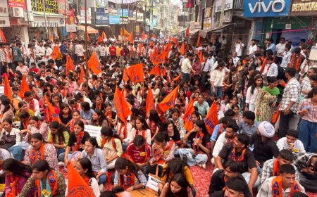 हमीरपुर में गरजी छात्र शक्ति, 2513 विद्यार्थियों ने उठाई आवाज:–ABVP