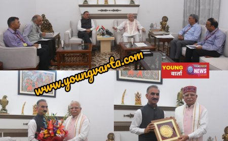 मुख्यमंत्री सुखविन्द्र सिंह सुक्खू ने केंद्रीय ऊर्जा मंत्री मनोहर लाल से की भेंट