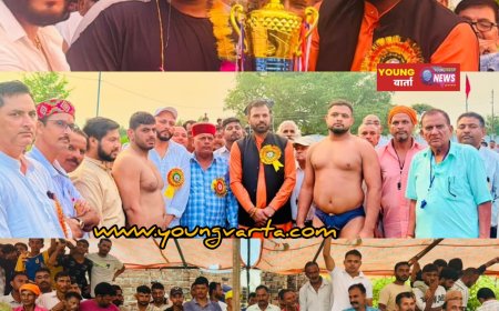 मानपुर देवड़ा में दंगल के अखाड़े में गूंजा जोश और दमखम, चरणजीत चौधरी ने बढ़ाया पहलवानों का हौसला
