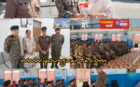 गुरु नानक मिशन पब्लिक स्कूल पांवटा साहिब में कर्नल जेएस चौहान ने पढ़ाया एकता और अनुशासन का पाठ 