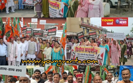 कांग्रेस सरकार के खिलाफ सड़कों पर उत्तरी भाजपा , प्रदेशअध्यक्ष डॉ राजीव बिंदल की अगुवाई में कार्यकर्ताओं ने किया प्रदर्शन