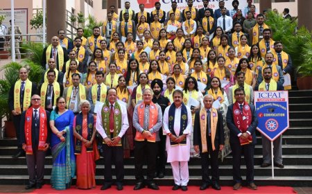 राज्यपाल ने आईसीएफएआई विश्वविद्यालय के चौथे दीक्षांत समारोह की अध्यक्षता की