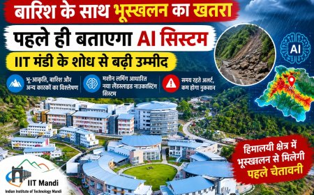 बारिश के साथ भूस्खलन का खतरा पहले ही बताएगा नया सिस्टम , आईआईटी मंडी के शोध से बढ़ी उम्मीद