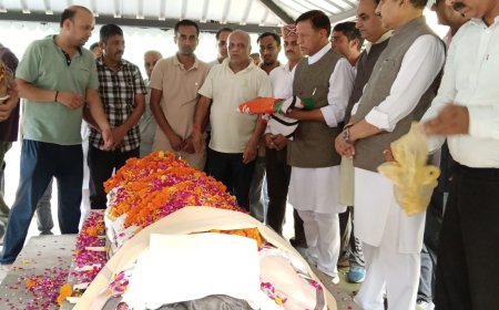 श्री विनय गुप्ता जी को भाजपा परिवार ने दी भावभीनी अंतिम विदाई