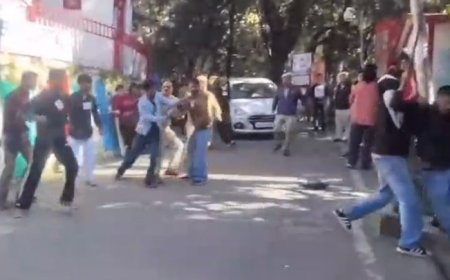 HPU में सुबह-सवेरे ही चौकी के पास भिड़े ABVP-SFI कार्यकर्ता, 2 छात्र घायल