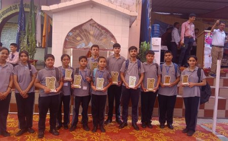 SVN के छात्रों ने चिल्ड्रन साइंस कांग्रेस में दिखाया दम