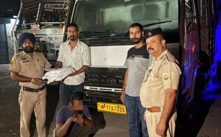 माजरा में ट्रक से 2 किलो 350 ग्राम भुक्की बरामद, चालक गिरफ्तार