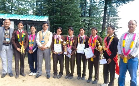 चियोग स्कूल की छात्राओं ने जिला स्तरीय खेलों में लहराया परचम