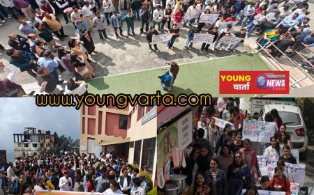 हिमाचल प्रदेश के विश्वविद्यालयों की स्वायत्तता और अकादमिक स्वतंत्रता के समर्थन में 25 सितंबर को काले रिबन के साथ HPU परिसर में मार्च