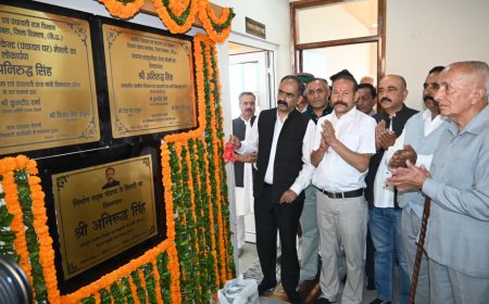 अनिरुद्ध सिंह ने मेहली में नए पंचायत सामुदायिक घर का लोकार्पण, स्कूल में किया हर्बल गार्डन का उद्घाटन