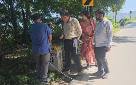 NH किनारे से अवैध कब्जे हटाएगी नाहन नगर परिषद, अपनी जमीन को चिन्हित कर रही नगर परिषद