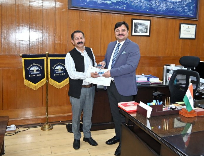 प्रधानमंत्री सूक्ष्म खाद्य प्रसंस्करण उद्यम योजना के तहत शिमला जिला को मिला बेस्ट परफॉर्मेंस का अवॉर्ड