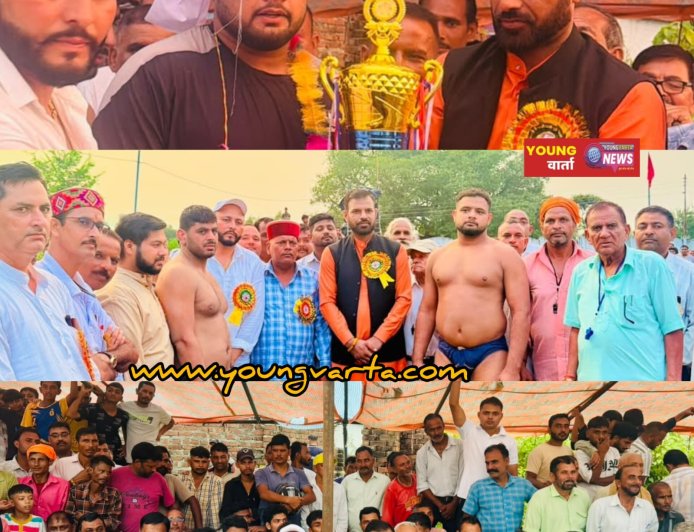 मानपुर देवड़ा में दंगल के अखाड़े में गूंजा जोश और दमखम, चरणजीत चौधरी ने बढ़ाया पहलवानों का हौसला