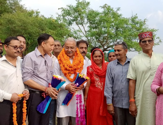 सुनील शर्मा बिट्टू ने हरनेड़ में किया कृषि सिंचाई योजना का शुभारंभ