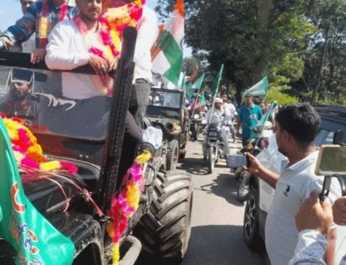 ओबीसी मुद्दों को लेकर निकली बाइक रैली, मटौर पहुंची संघर्ष समिति, मांगों को लेकर बुलंद की आवाज