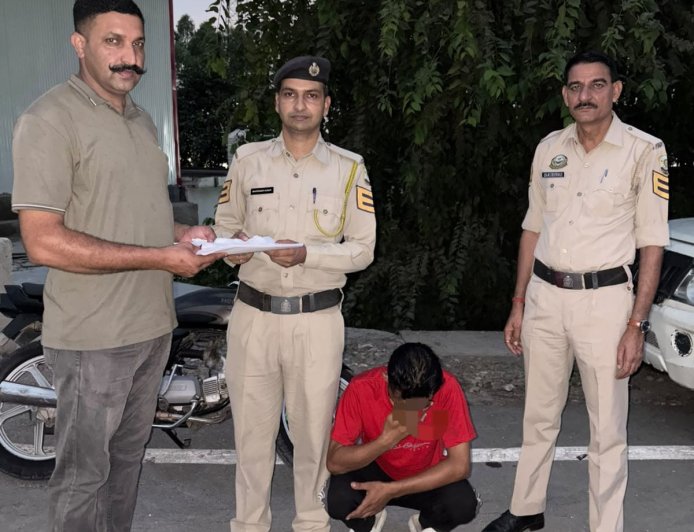 पांवटा साहिब में 3.61 ग्राम चिट्टा बरामद, एक आरोपी गिरफ्तार