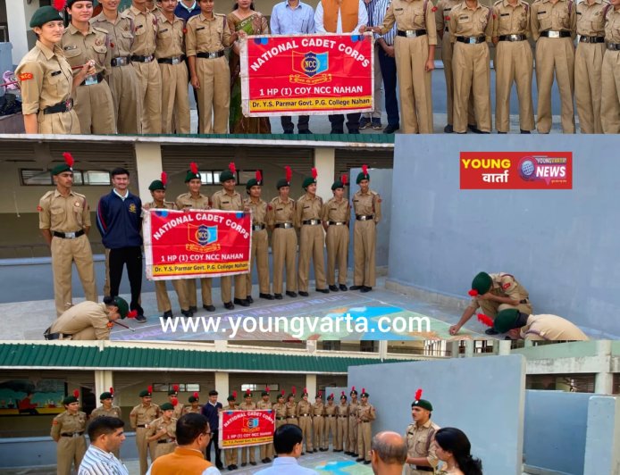 एनसीसी कैडेट्स ने रंगों के माध्यम से नदी, जल स्रोत, पेड़-पौधों और पर्यावरण संरक्षण की जानकारी 