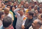 लोक भवन के बाहर कांग्रेस का प्रदर्शन, राज्यपाल को सौंपा ज्ञापन: CM बोले- खतरे में है लोकतंत्र
