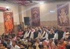 परिवार के साथ बाबा नाहर सिंह के मंदिर में नतमस्तक हुए जेपी नड्डा, शारदोत्सव में भी हुए शामिल