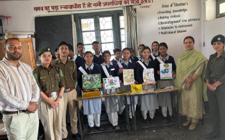 वन्य प्राणी सप्ताह पर जुंगा स्कूल में पेंटिंग प्रतियोगिता आयोजित