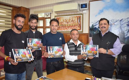 मनमोहन शर्मा ने किया राकेश शर्मा की पहाड़ी एल्बम ‘पहाड़ा री शान’ का विमोचन