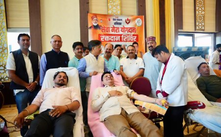 धर्मशाला में 722 यूनिट रक्तदान, हिमाचल के 603 यूनिट के रिकॉर्ड को किया पार